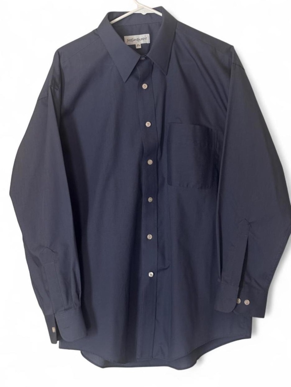 Vintage Yves Saint Laurent dress shirt w spare buttons attached